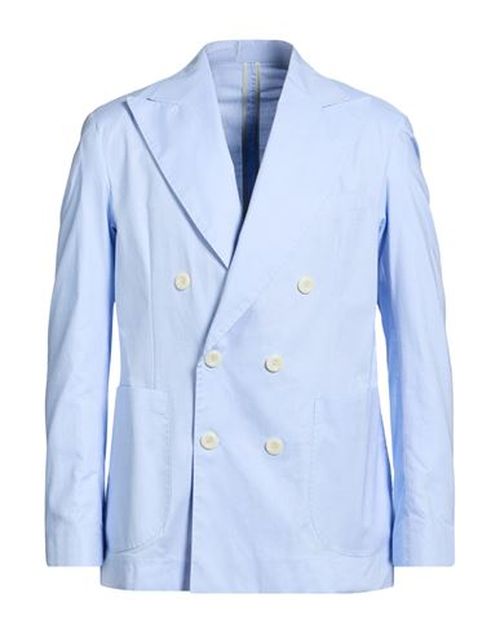 Man Blazer Sky blue Size 36 Cotton