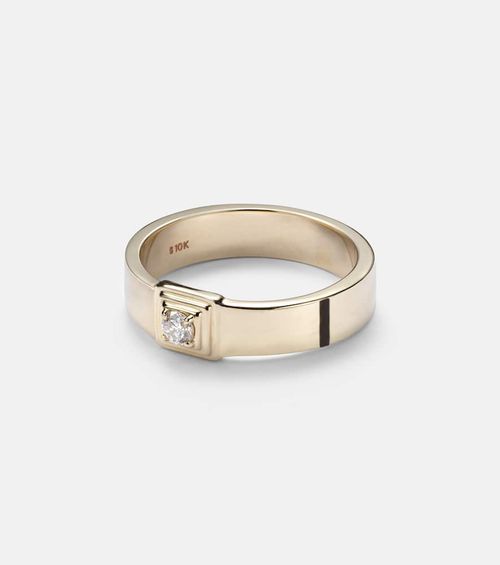 10kt gold ring with diamonds