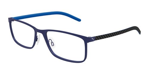 Puma PU0490O 004 Men's Eyeglasses Blue Size 58 - Blue Light Block Available