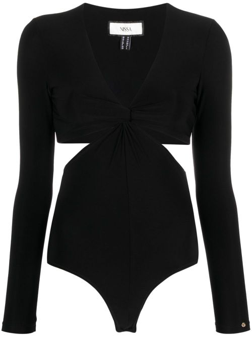 Cut-out bodysuit - Black