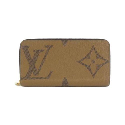 Louis Vuitton Marron Coated Canvas Long Wallet Bi-Fold Pre-Owned