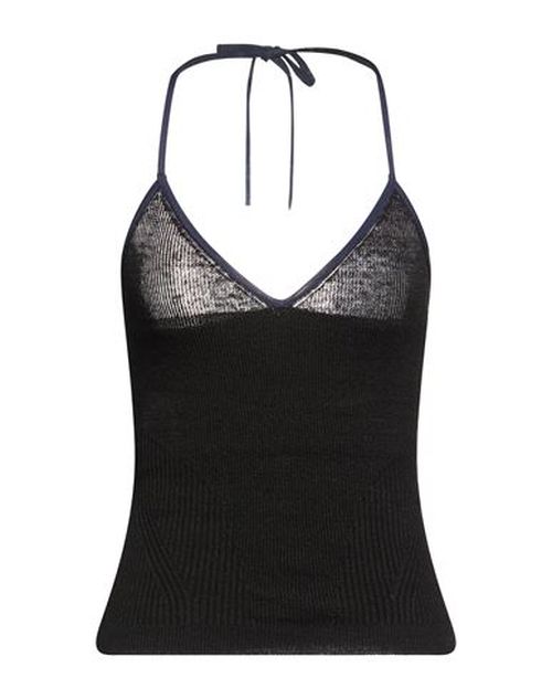 Woman Top Black Size 2 Linen, Viscose, Polyamide, Elastane