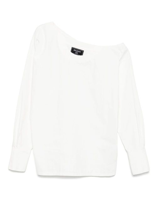 Balmain open-neck dress - White