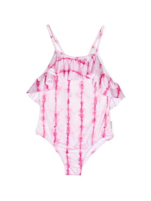 Tie-dye print stretch swimsuit - Pink
