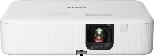 EpiqVision Flex CO-FH02 Full HD 1080p Smart Streaming Portable Projector, 3-Chip 3LCD, Android TV, Bluetooth - White