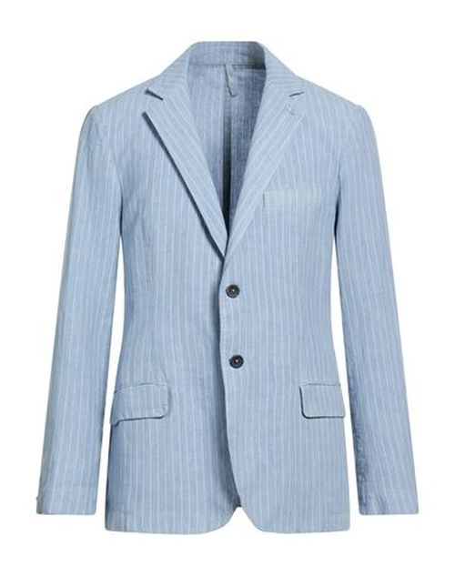 Man Blazer Light blue Size L Linen