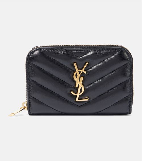Lemaire | Croissant Textured-leather Coin Purse - Black | Realry