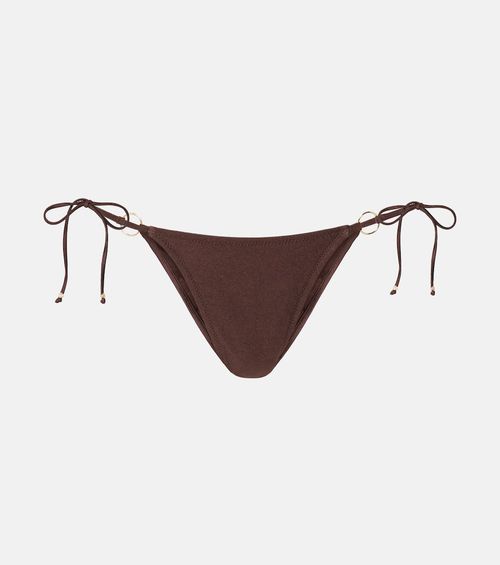 Ring-detail bikini bottoms