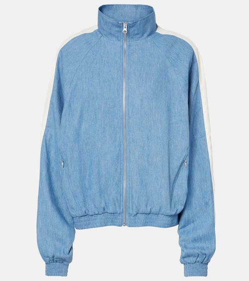 Oracle Elias hemp and cotton chambray track jacket