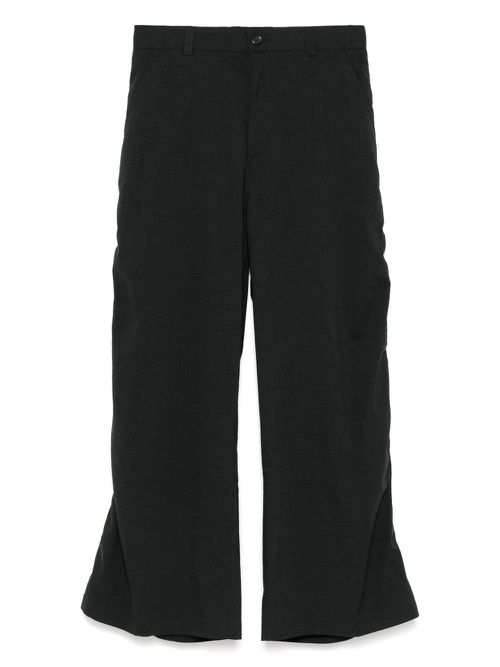 SONGZIO shirring flare pants - Grey