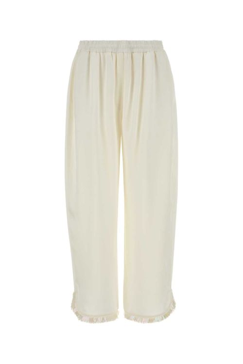 Satin Pyjama Trousers — Cream
