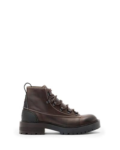 AllSaints Men's McCoy Hiking Boot Black Grain