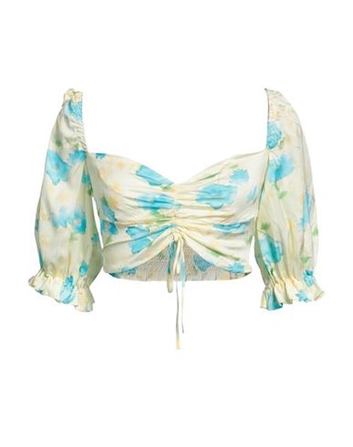 La Semaine Paris Woman Top Pastel yellow Size 6 Viscose