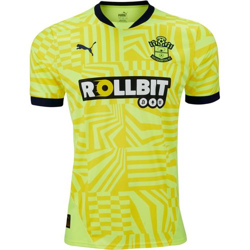 Puma Mens Southampton F.C. 24/25 Away Kit Jersey Top - Yellow - Size X-Large