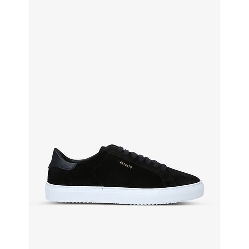 Mens Black Clean 90 Suede Trainers