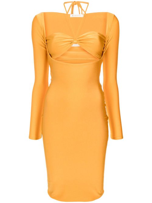Marylin cut-out bodycon dress - Yellow