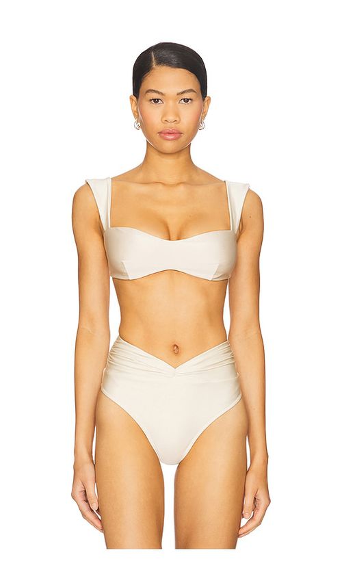 Shani Shemer Aster Bikini Top in Cream. -  M also in