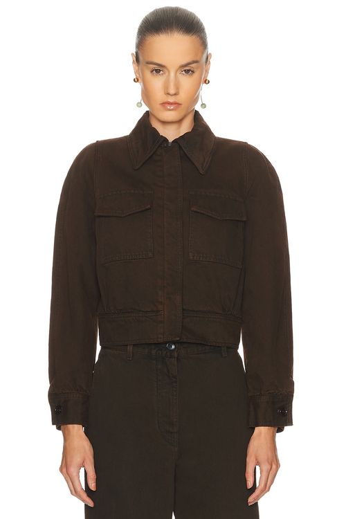 Dries Van Noten Vistam Jacket in Brown - Brown. 42 also