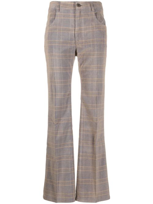 알렉산더맥퀸 여성 high-waisted flared pants - Neutrals 702191RTB06