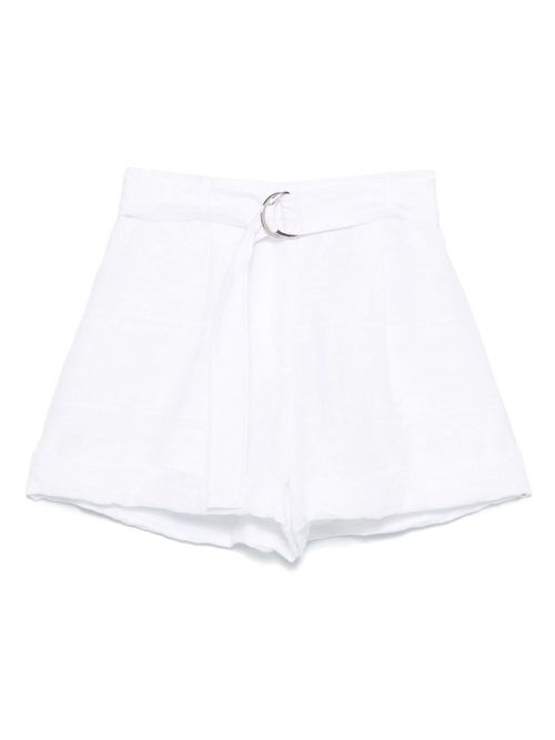 ERMANNO FIRENZE belted shorts - White