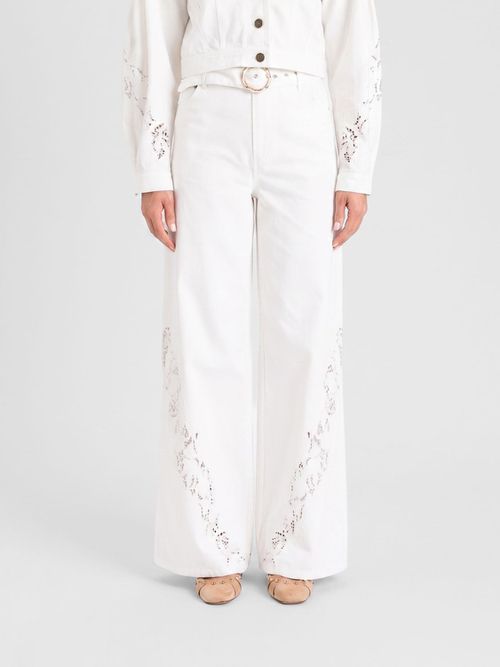Pants Woman color White