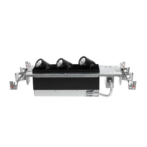 WAC Lighting 120V 3-Light LED Precision Multiple Three Light Housing with Light Engine in Black - MT4LD316NE-S930-BK