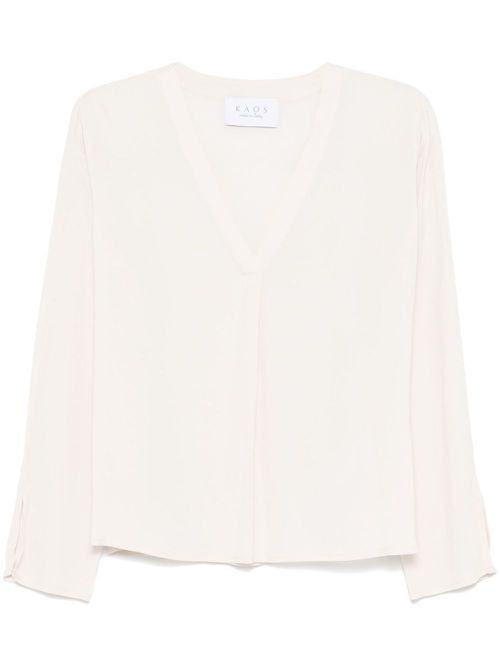 Crepe blouse - Neutrals