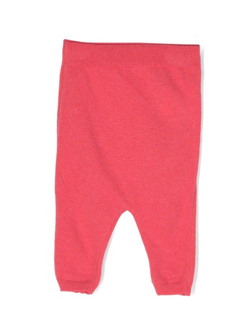 Slip-on knitted trousers - Pink