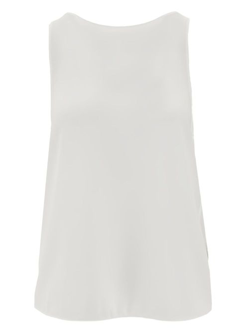Emporio Armani crepe top - White
