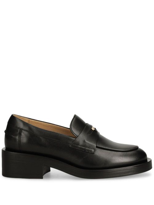 Leather loafers - Black