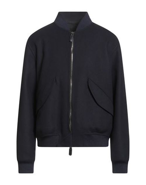 Man Jacket Midnight blue Size 46 Virgin Wool, Polyamide, Cashmere, Elastane