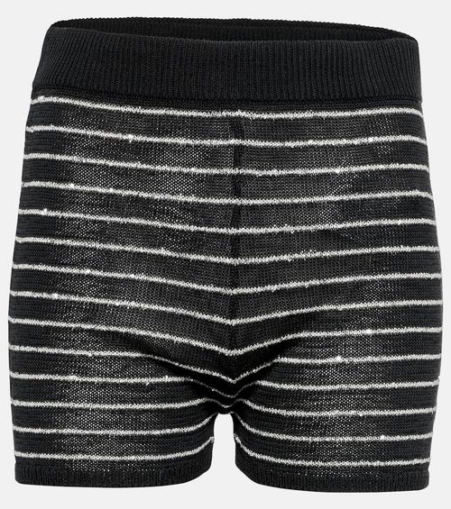 Knitted cotton shorts