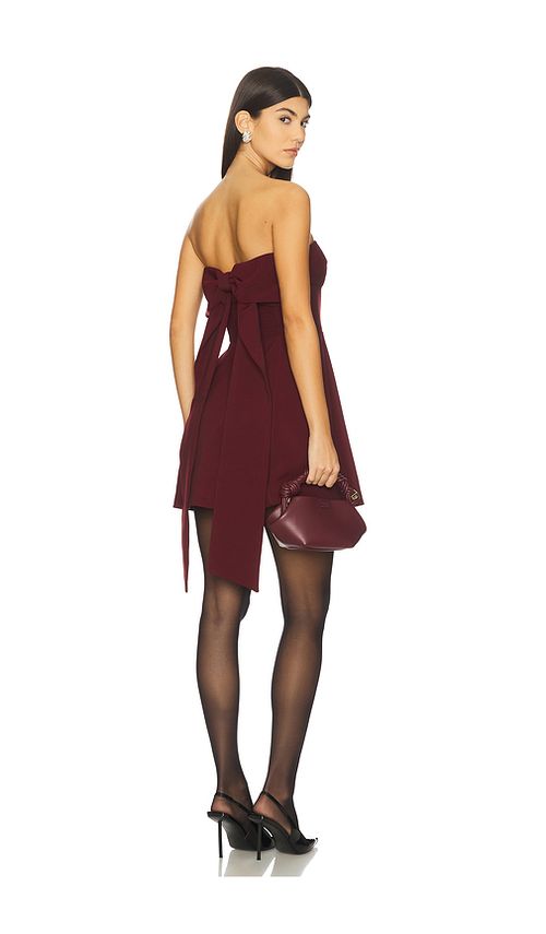 Maude Club Juno Dress in Burgundy. S. Also in