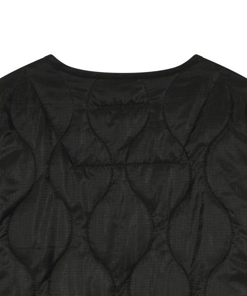 PADDING QUILTED LINNER LONG JUMPER