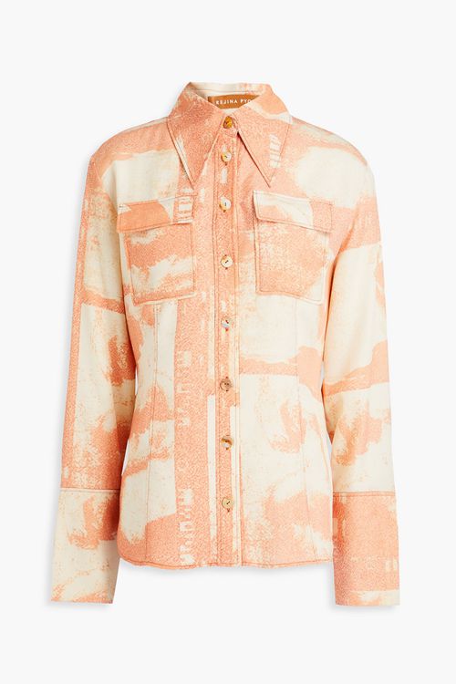 Camille printed TENCEL™-twill shirt