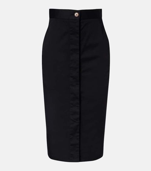 Trouser cotton-blend pencil skirt