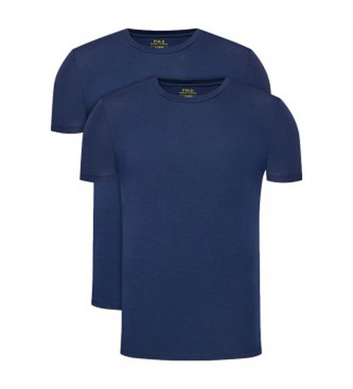 Polo Ralph Lauren for man. 714835960004 Pack of 2 Classic Crew navy t-shirts (S), Homewear, Cotton, Short sleeve