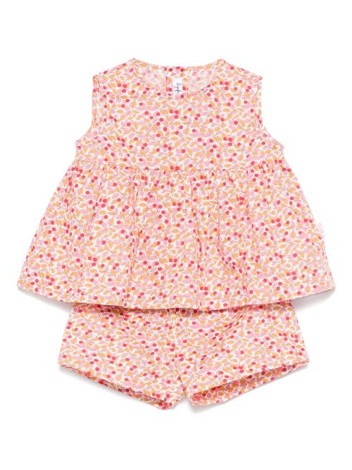 Floral-print short set - Pink