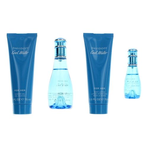 Cool Water by , 4 Piece Gift Set for Women