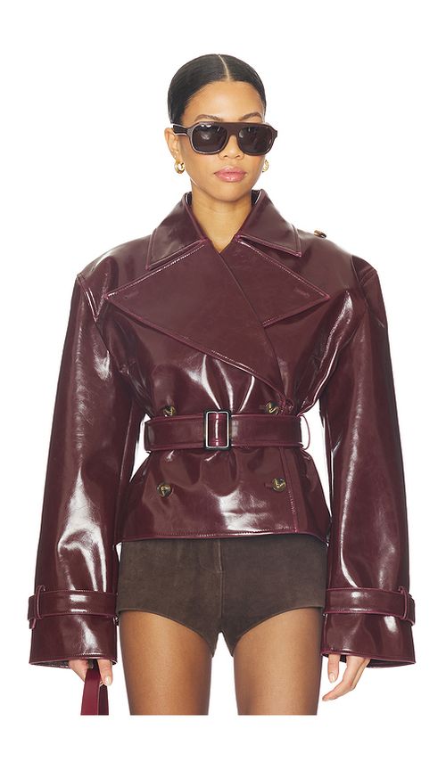 LAMARQUE Delania Jacket in Bordeaux. XXS also in M, S