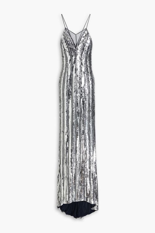 Kate sequined tulle gown - Metallic - FR 48