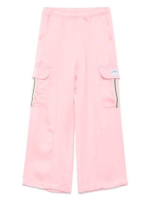 Satin cargo pants - Pink