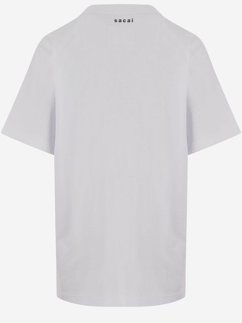 Printed Cotton T-shirt — White