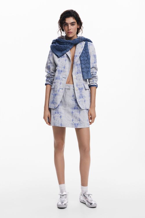 Distressed miniskirt