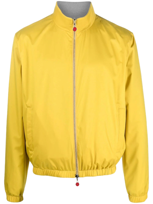Funnel Neck Bomber Jacket — Yellow