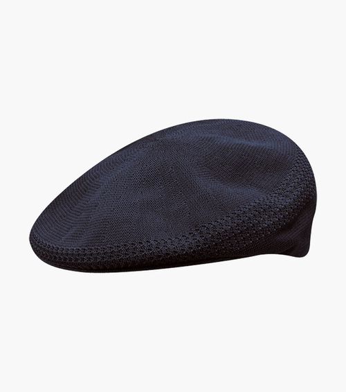 Stacy Adams Shoes Jameson Flat Cap Knit Polyester Hat Navy Mediu
