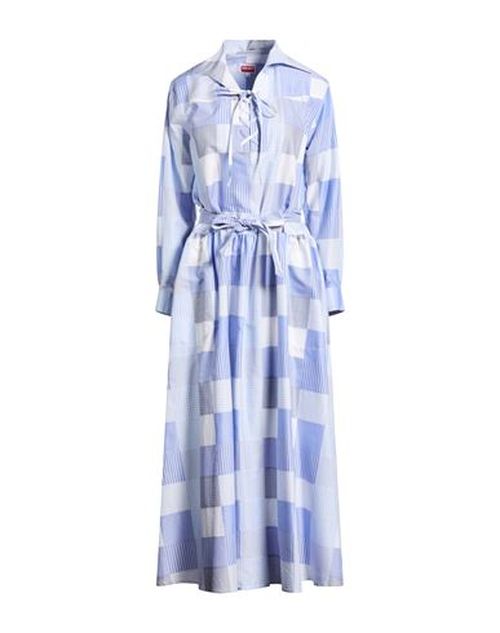 Woman Maxi dress Light blue Size 8 Cotton