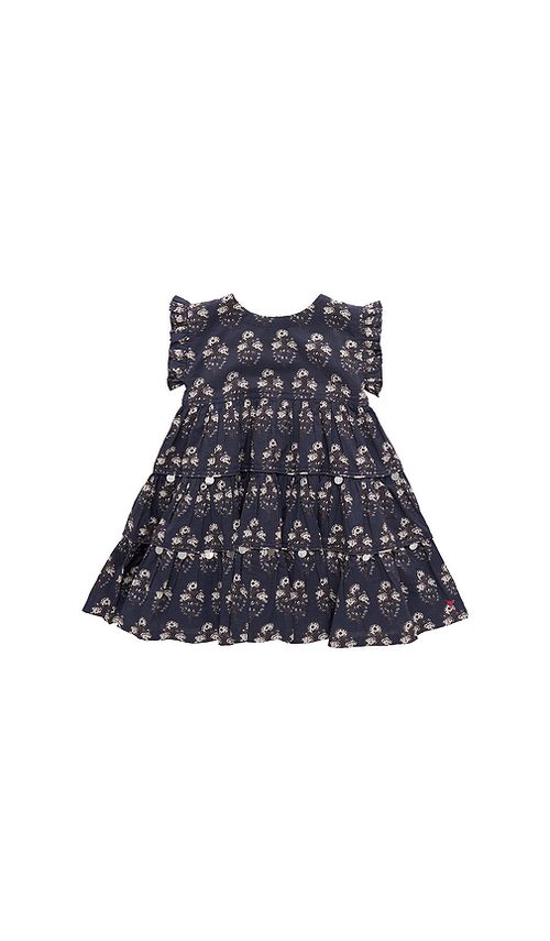 Pink Chicken Girls Peachy Dress in Navy. 4. Also
