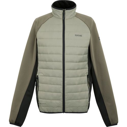 Regatta Mens Clumber IV Full Zip Hybrid Jacket Golden Sand/Treetop/Black - Multicolour