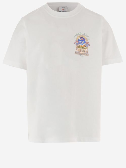 Logo-Print Organic Cotton T-Shirt — White